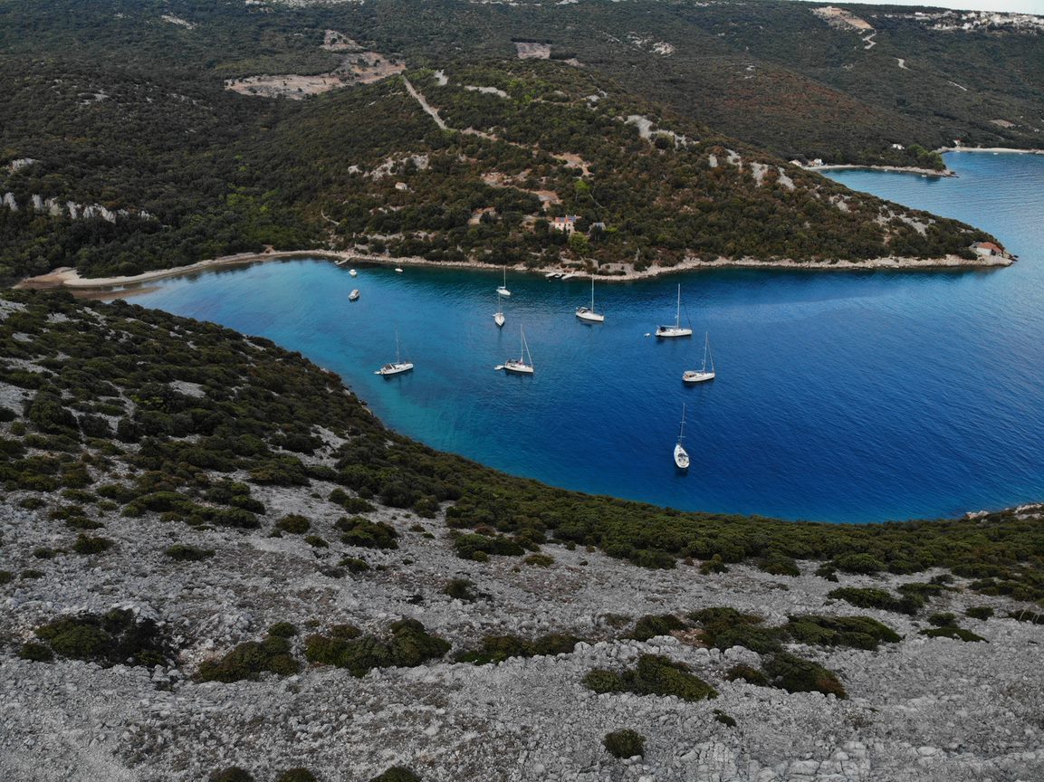 Bucht von oben